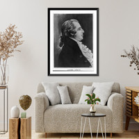 James Craik, 1730-1814, head and shoulders portrait, right profile, Historic Print