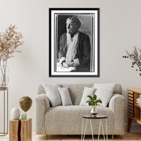 Abigail (Scott) Duniway, 1834-1915, half-length portrait, seated, facing left, at age 81, Historic Print