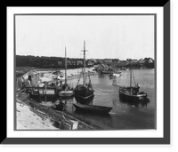 Small craft at anchor, Vineyard Haven, Mass, Antique Wall Art