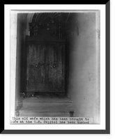 Historic Framed Print, [An old safe at the U.S. Capitol],  17-7/8" x 21-7/8"