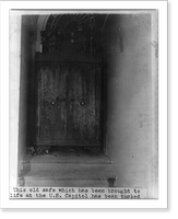 Historic Framed Print, [An old safe at the U.S. Capitol],  17-7/8" x 21-7/8"