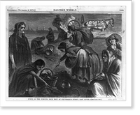 Scene on the Dumping Dock Foot of Governeur Street, East River, Antique Print