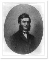 Historic Framed Print, [Simeon B. Chase, 1828-, bust portrait, facing right],  17-7/8" x 21-7/8"