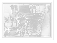 Historic Framed Print, Putting Kearny coffin on caisson,  17-7/8" x 21-7/8"