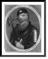Robert I, King of Scotland, 1274-1329, bust portrait, facing right, Vintage Wall Art