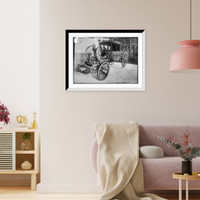 Historic Framed Print, Pope's carriage,  17-7/8" x 21-7/8"