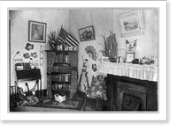 Corner in a Negro teachers' home, New Orleans, La, Antique Print