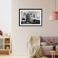 Corner in a Negro teachers' home, New Orleans, La, Antique Print