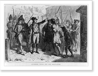 Governor Tryon and the Regulators (British Soldiers) Classic, Historic Print