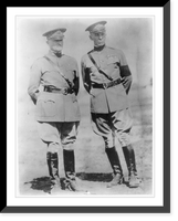 Gen. John J. Pershing and Gen. George C. Marshall (full, standing), Antique Print