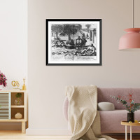 Historic Framed Print, [Gathering of spices in India],  17-7/8" x 21-7/8"