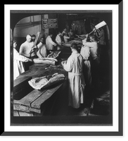 Chicago - Meat Packing Industry - Swift & Co.'s Packing House: cutting up hogs, removing hams and shoulders, Historic Reproduction