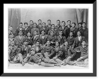 Historic Framed Print, [Ciricahua Apaches at the Carlisle Indian School, Penna., 188-?: after 4 months of training at the School],  17-7/8" x 21-7/8"