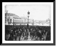 Historic Framed Print, World's Columbian Exposition, Chicago, Ill. May 1, 1893 (opening ceremonies): The Grand Basin,  17-7/8" x 21-7/8"