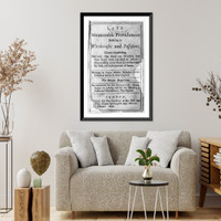 Historic Framed Print, [Title page] Late Memorable Providences Relating to Witchcrafts and Possessions...-Written by Cotton Mather, London, 1691,  17-7/8" x 21-7/8"
