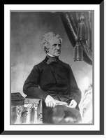 John Neal, 1793-1876, three-quarter length portrait, seated, facing right, Vintage Poster
