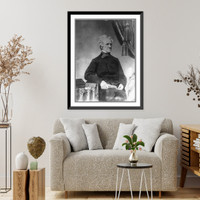 John Neal, 1793-1876, three-quarter length portrait, seated, facing right, Vintage Poster