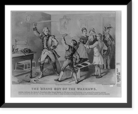 The brave boy of the Waxhaws, Vintage Print