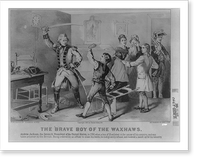 The brave boy of the Waxhaws, Vintage Print