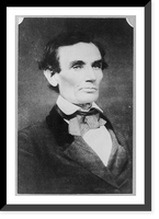 Abraham Lincoln posed in a borrowed coat, in Urbana, Illinois, Vintage Poster