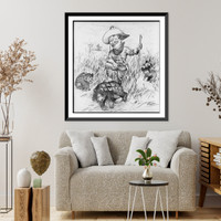 Vintage Photo Print - The President's dream of a successful hunt