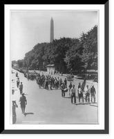 D.C. - Wash. - Bonus Army marching to the Capitol; Wash. Monument in background, Vintage Wall Art