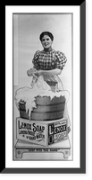 Historic Framed Print, Lenox Soap Lather Freely in Hard Water,  17-7/8" x 21-7/8"