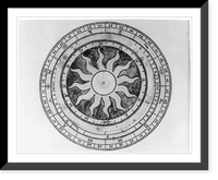 A volvelle showing the movement of the moon throughout the calendar year Classic, Vintage Print