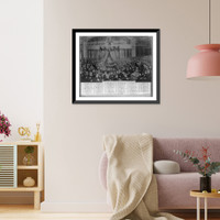 Daniel Webster addressing the United States Senate, in the great debate of the Constitution and the Union 1850 - 2, Vintage Wall Art