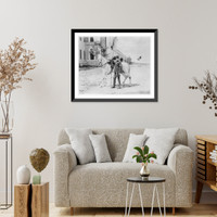 Historic Framed Print, [Soldier of the Ertugrul Cavalry Regiment of the Imperial Guard].Abdullah Fr&egrave;res, Phot., Constantinople.,  17-7/8" x 21-7/8"