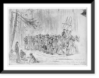 Rebel prisoners and battle flags captured at Chancellorsville, being taken to the rear by cavalry and infantry guards.E. Forbes. Classic, Vintage Wall Art