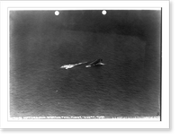 The Ostfriesland - ex-German naval vessel being sunk during practice bombings, 7/20/21, starting final plunge, Vintage Wall Art