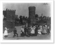 Historic Framed Print, [1st Division grade school pupils on field trip, Washington, D.C.],  17-7/8" x 21-7/8"