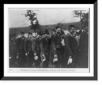 Historic Framed Print, Prisonniers de guerre Mont&eacute;n&eacute;grins &agrave; Somoya pr&egrave;s Pozsonyi (Hongrie),  17-7/8" x 21-7/8"