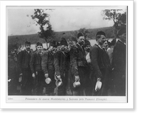 Historic Framed Print, Prisonniers de guerre Mont&eacute;n&eacute;grins &agrave; Somoya pr&egrave;s Pozsonyi (Hongrie),  17-7/8" x 21-7/8"