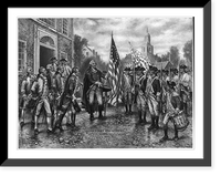 The Stars and Stripes - George Washington describing the flag to Lafayette and other French and American officers, Historic Reproduction