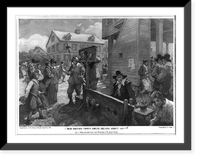 Vintage Building Photo - Boston - Old Town House Square about, 1657