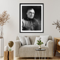 Major General Leonard Wood, head-and-shoulders portrait, facing slightly right, wearing uniform, Vintage Wall Art