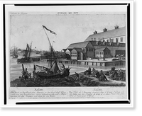 Vu&euml; de Salem. Salem - eine stadt in Engell&auml;ndischen America, in der Grafschafft Essex,. Salem - une ville de l'Amerique Angloise dans le Comte d'Essex,..grav&eacute; par Balth. Frederic L
