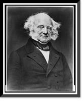 Historic Framed Print, [Former President Martin Van Buren, half-length portrait, facing right],  17-7/8" x 21-7/8"