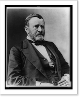 Historic Framed Print, [President Ulysses S. Grant, half-length portrait, seated, facing right],  17-7/8" x 21-7/8"