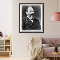 Historic Framed Print, [President James A. Garfield, half-length portrait, facing right],  17-7/8" x 21-7/8"