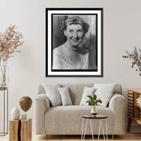 Historic Framed Print, [Mrs. Dwight D. Eisenhower, three-quarter length portrait, seated, facing front] - 2,  17-7/8" x 21-7/8"
