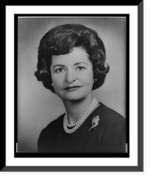Historic Framed Print, [Mrs. Lyndon Baines Johnson, bust portrait, facing front],  17-7/8" x 21-7/8"