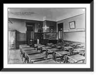 Historic Framed Print, [8th grade classroom in Sacred Heart Academy, Missoula, Montana],  17-7/8" x 21-7/8"