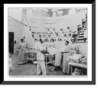 Historic Framed Print, Making Ready for an Operation, St. Lukes Hospital, New York City,  17-7/8" x 21-7/8"