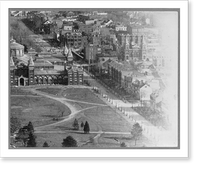 The Mall about 1884, Independence Ave., looking southeast (aerial view) Classic, Historic Print