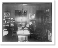 Historic Framed Print, [Oliver Wendell Holmes, 1809-1894, half-length portrait, seated at desk, facing left, in his study],  17-7/8" x 21-7/8"