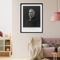 Seth Shepard, 1847-1917, bust portrait, facing left, Vintage Print
