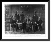 Historic Framed Print, President Lincoln and his cabinet. Reading of the emancipation proclamation,  17-7/8" x 21-7/8"